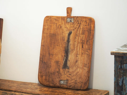 Antique Vintage Rustic Turkish Wooden Charcuterie / Bread Board