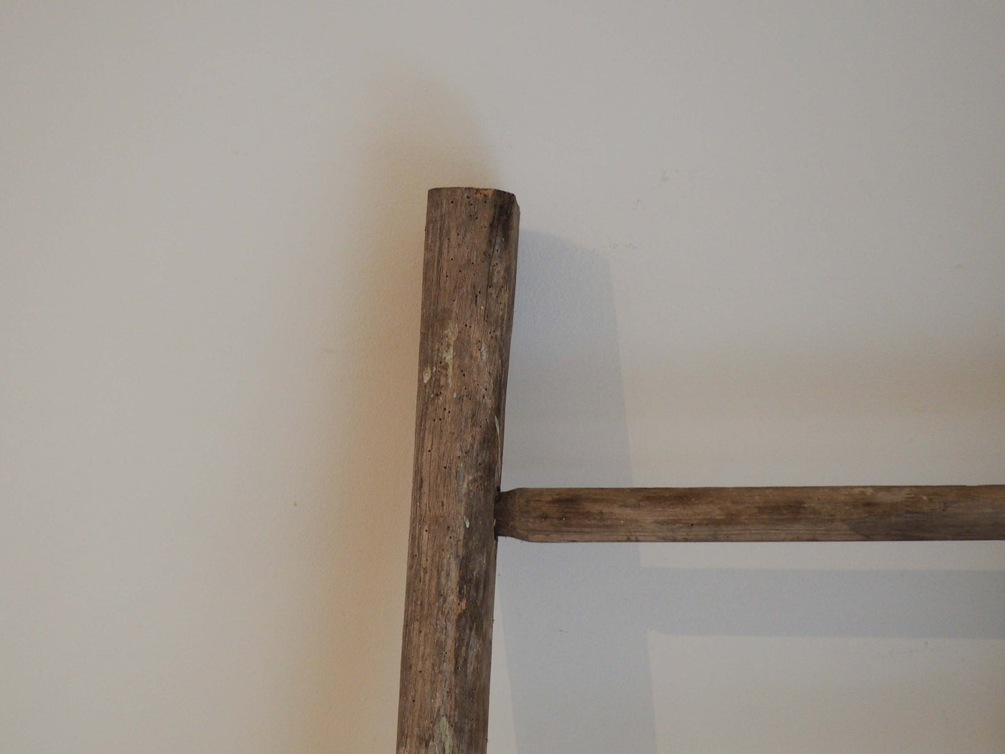 Vintage Small Rustic French Wooden Ladder / Decorative Ladder