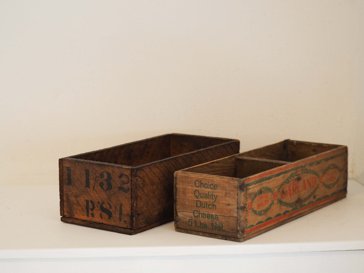 Vintage Rustic Wooden Decorative Box / Storage Box / Kitchen Decor