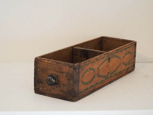 Vintage Rustic Wooden Decorative Box / Storage Box / Kitchen Decor