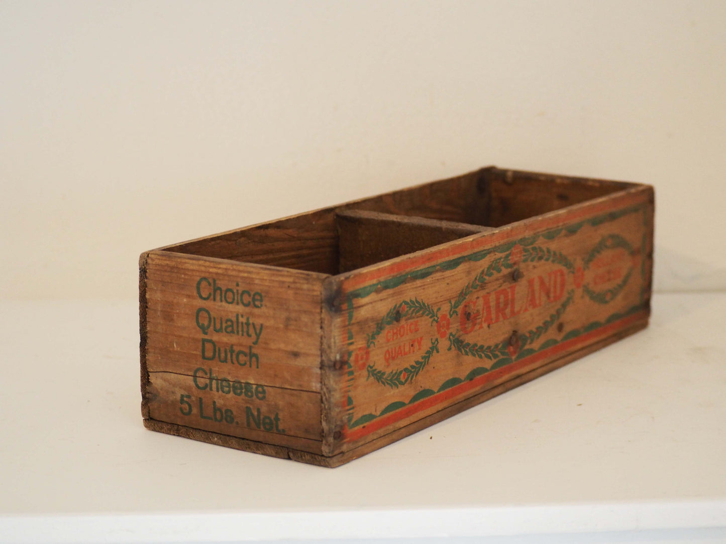 Vintage Rustic Wooden Decorative Box / Storage Box / Kitchen Decor