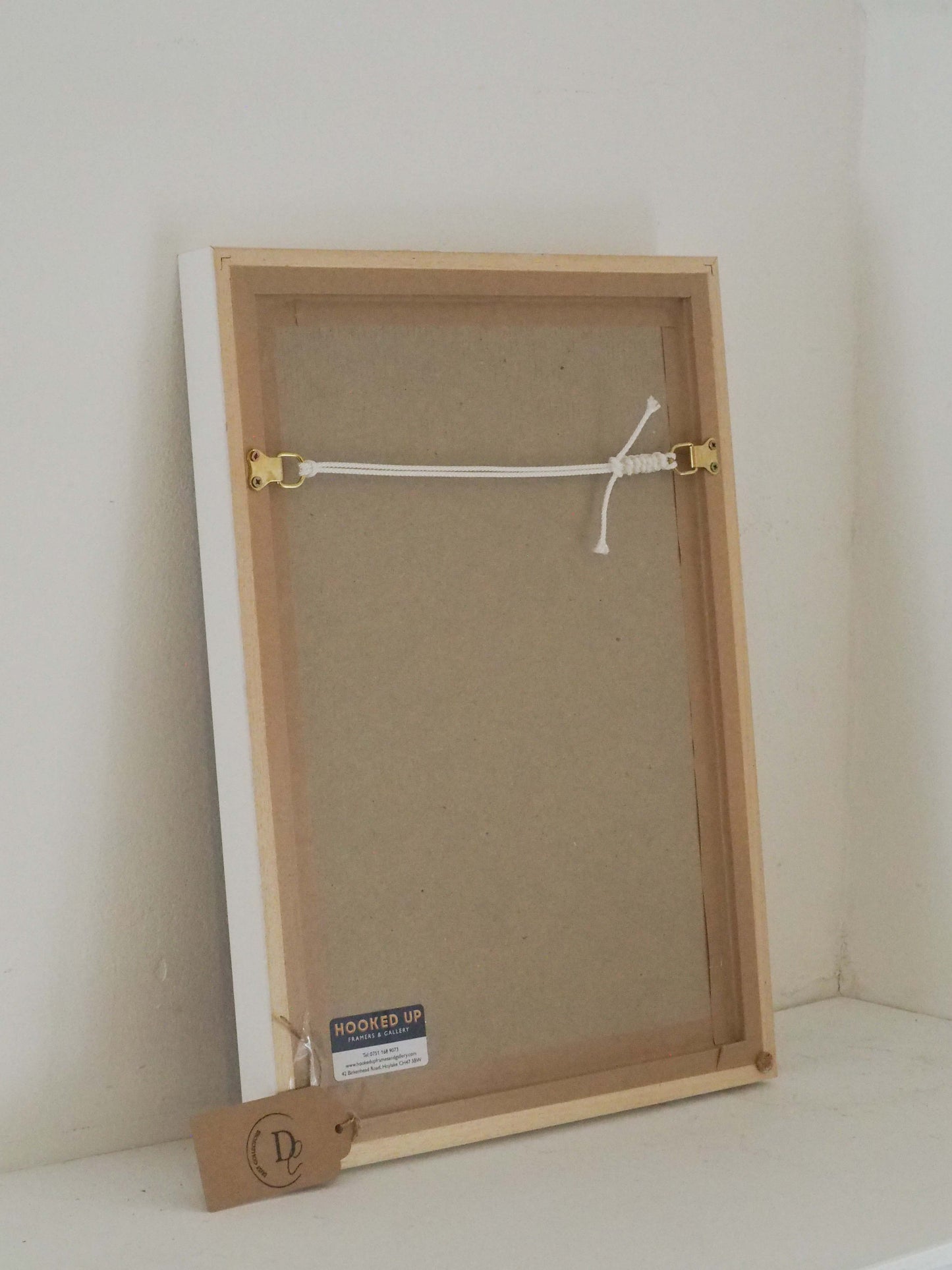 Original Painting by Wirral Artist Derek King in White Frame / Nude Figure Art / Decorative Wall Art