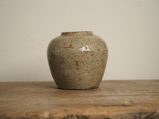 Antique Vintage Decorative Glazed Chinese Ginger Jar