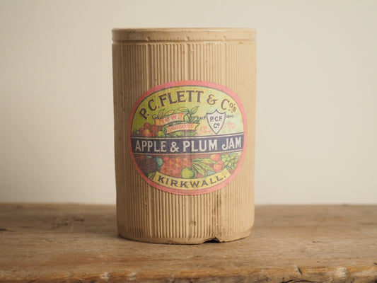 Antique Vintage Decorative Marmalade Jars / Cream Stoneware Pot