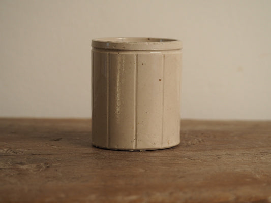 Antique Vintage Decorative Marmalade Jars / Cream Stoneware Pot