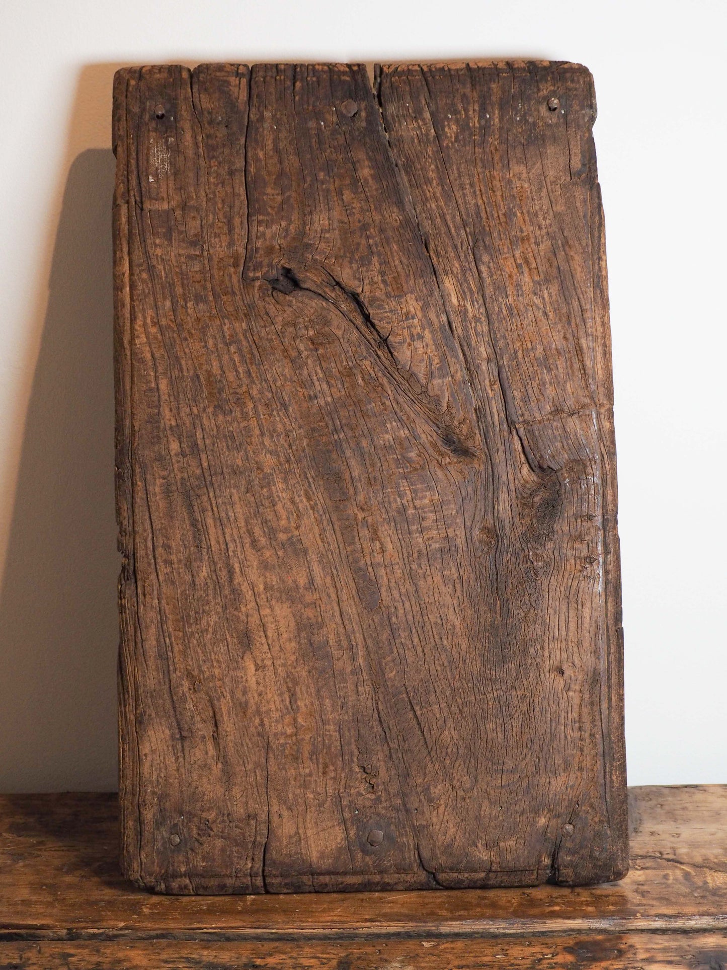 Vintage Antique Indian Wooden Pata Chopping Board / Rustic Charcuterie Board