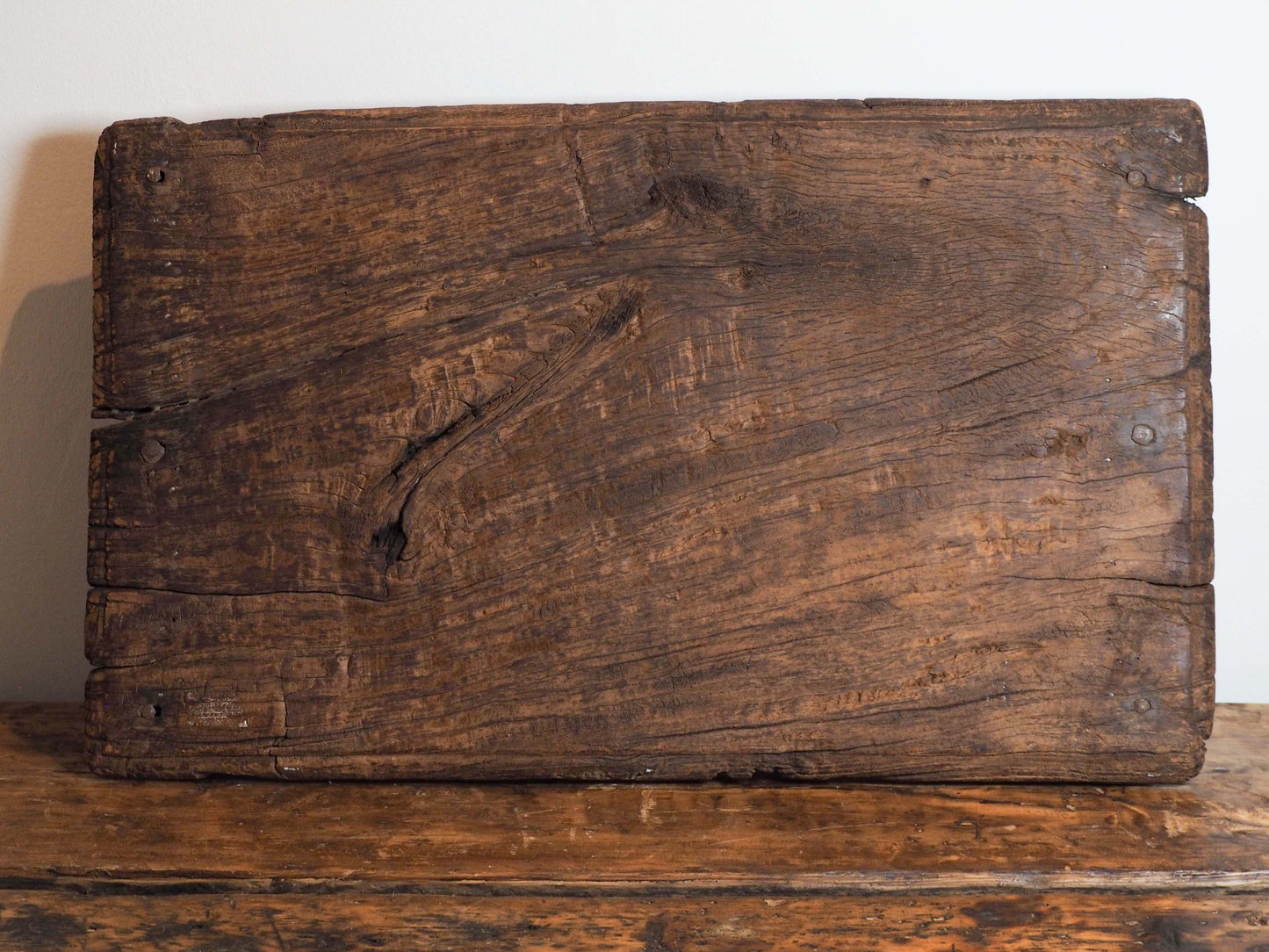 Vintage Antique Indian Wooden Pata Chopping Board / Rustic Charcuterie Board