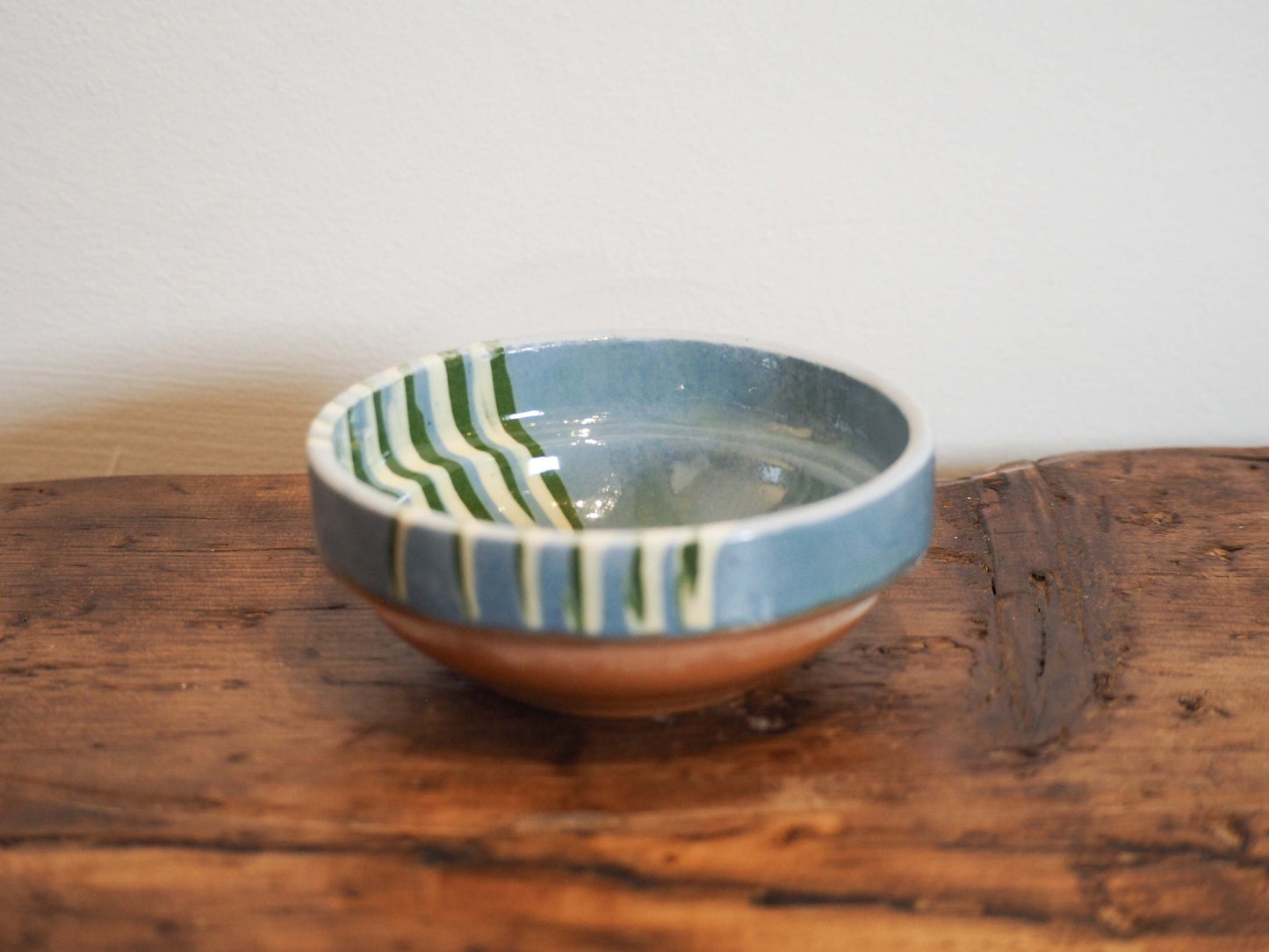 Vintage Traditional Romanian Terracotta Slipware Folk Bowls / Trinket Bowl (Sold Individually)