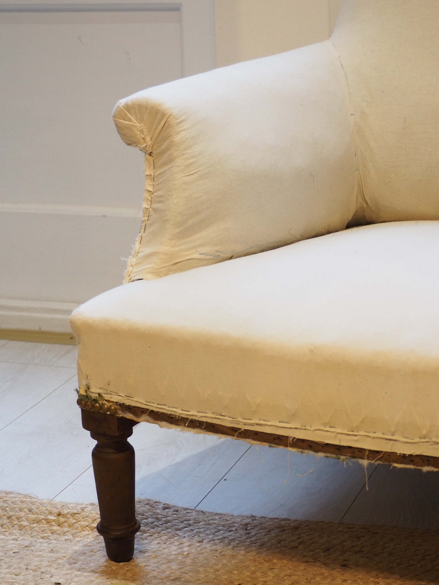 Vintage Antique French Napoleon III Square Back Arm Chair / Occasion Chair