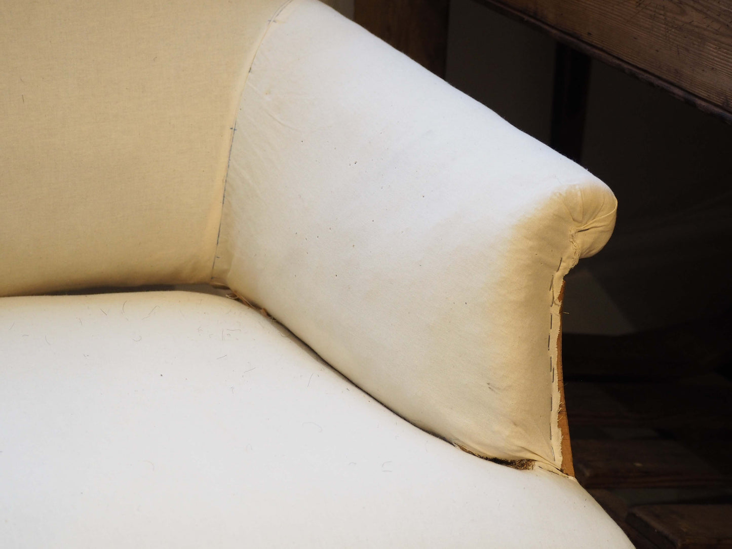 Vintage Antique French Napoleon III Square Back Arm Chair / Occasion Chair