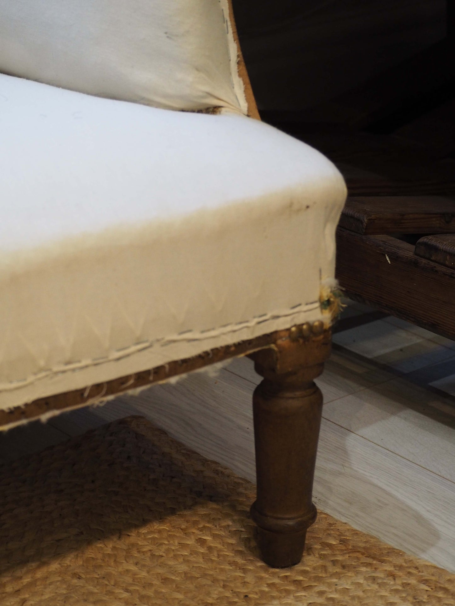 Vintage Antique French Napoleon III Square Back Arm Chair / Occasion Chair