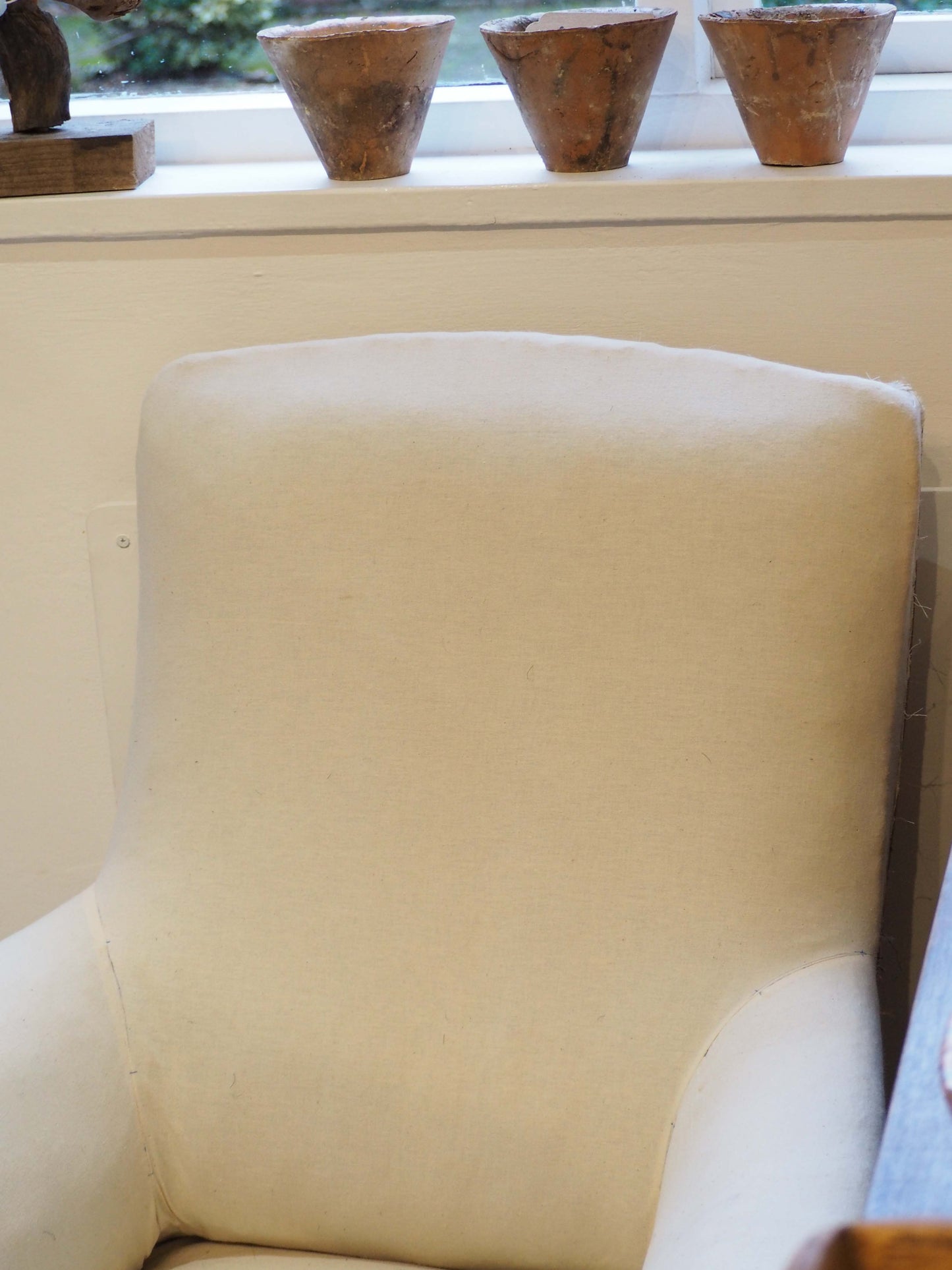 Vintage Antique French Napoleon III Square Back Arm Chair / Occasion Chair