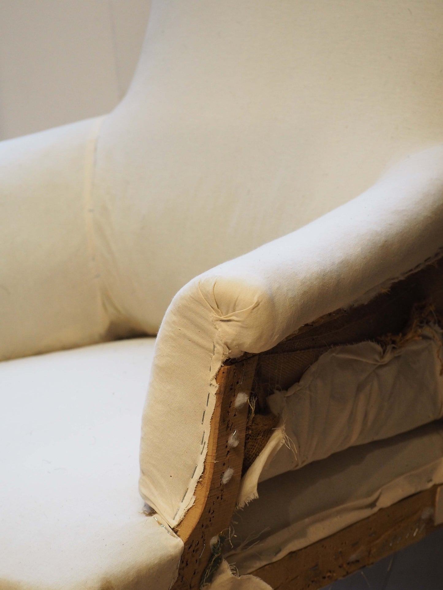 Vintage Antique French Napoleon III Square Back Arm Chair / Occasion Chair