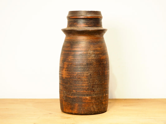 Antique Vintage Decorative Wooden Indian Milk Pot / Vase