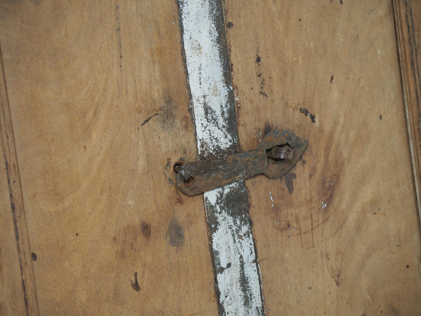 Antique Indian Teak Wood Rustic Shutter Window / Decorative Wall Art