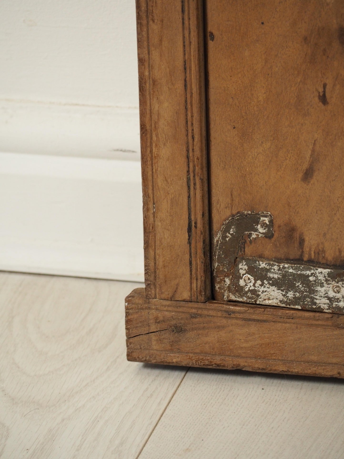 Antique Indian Teak Wood Rustic Shutter Window / Decorative Wall Art