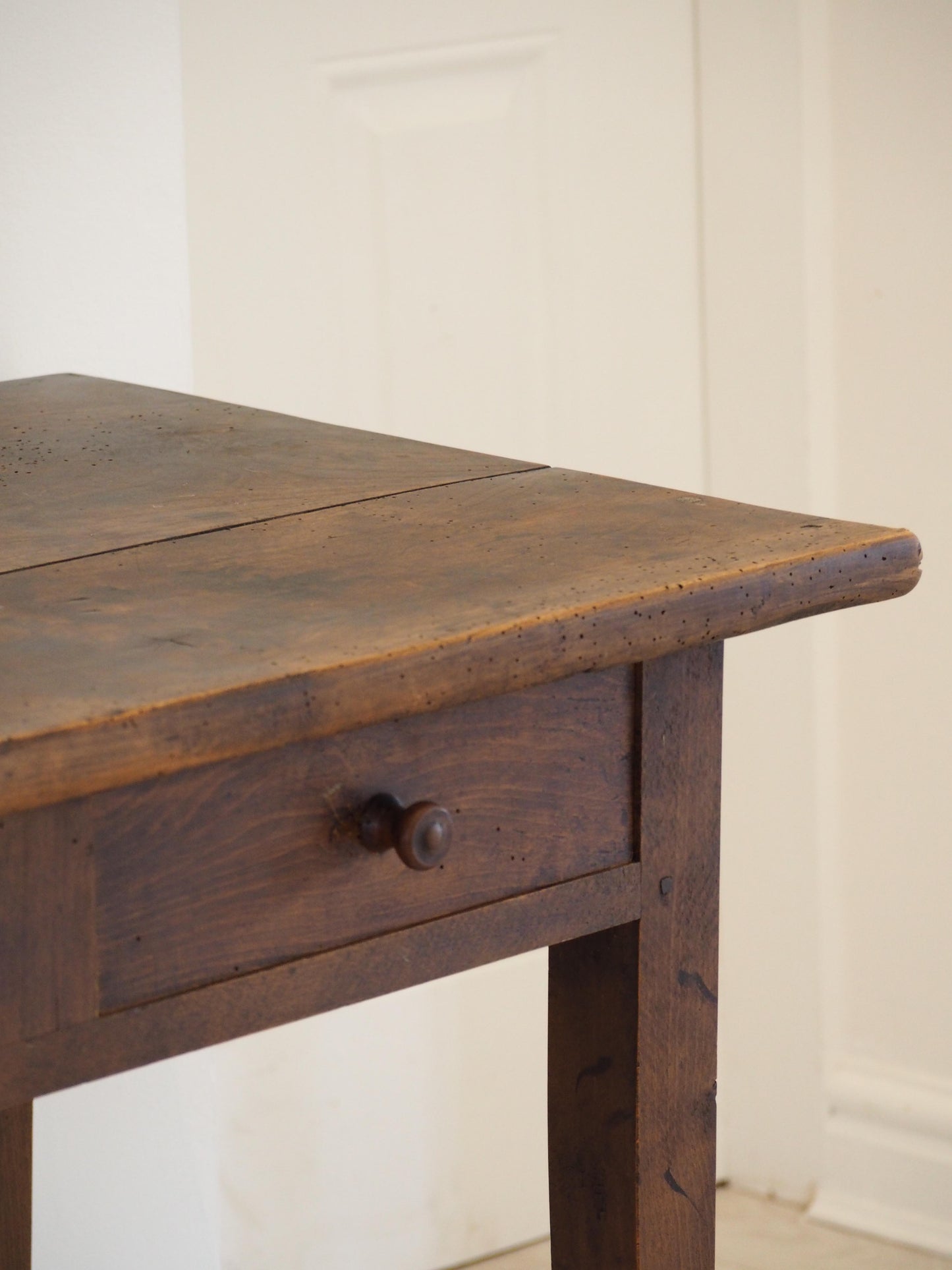 Antique Vintage 19th Century French Fruitwood Table with Drawers / Console Table / Desk