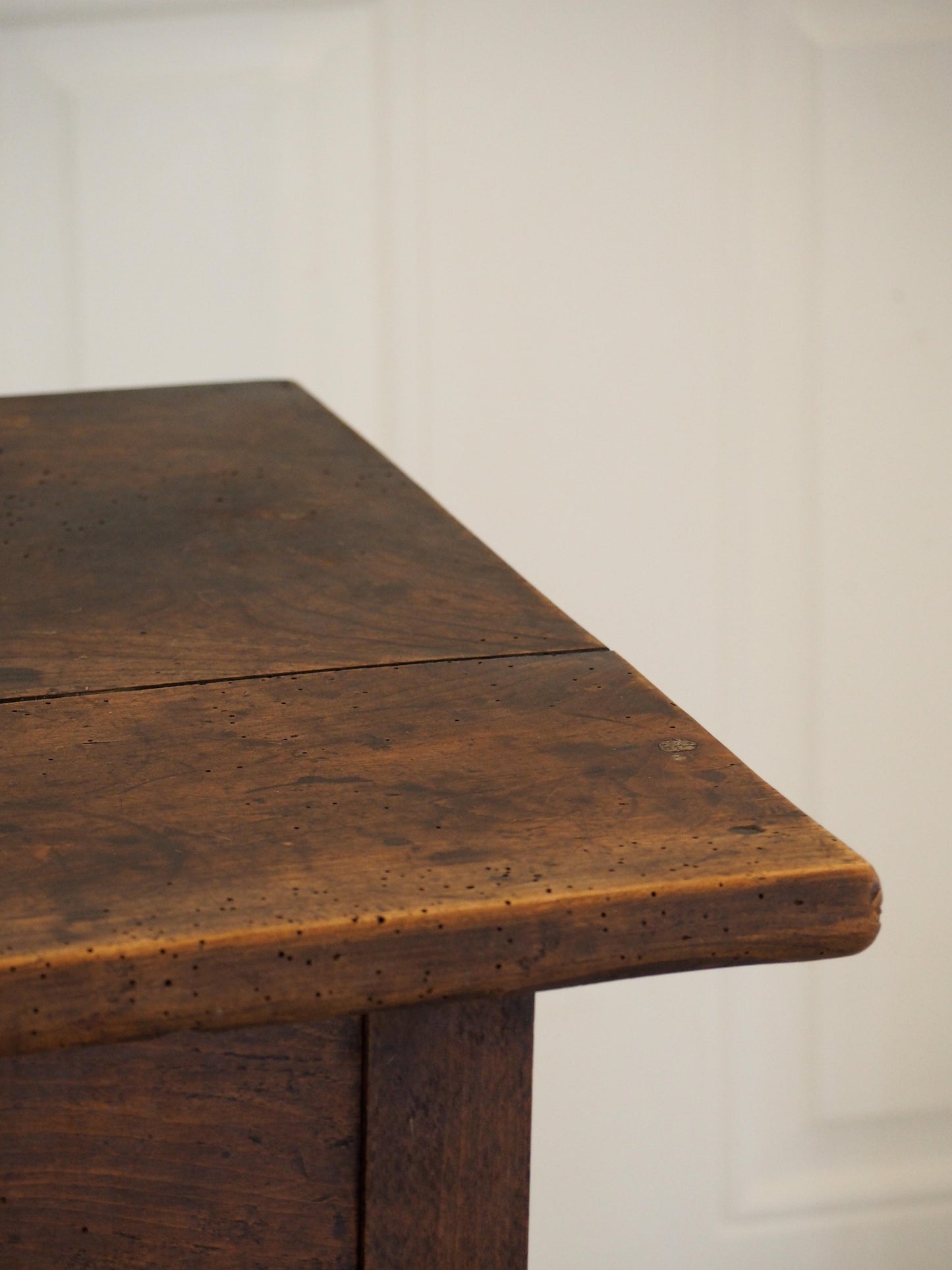 Antique Vintage 19th Century French Fruitwood Table with Drawers / Console Table / Desk