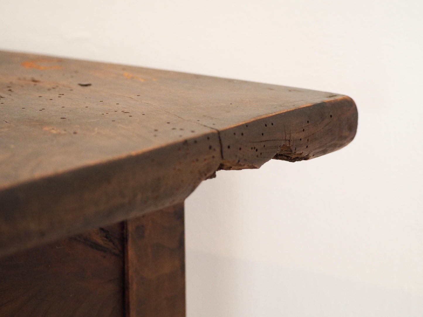 Antique Vintage 19th Century French Fruitwood Table with Drawers / Console Table / Desk