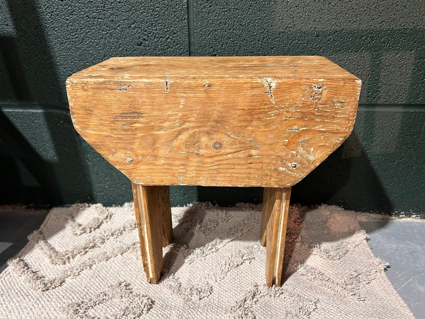 Tall Vintage Farmhouse Wooden StoolDust CollectorsDust Collectors