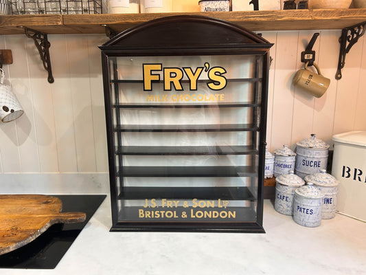 Unique Vintage Fry's Chocolate Wooden Display Cabinet with Perspex GlassDust CollectorsDust Collectors